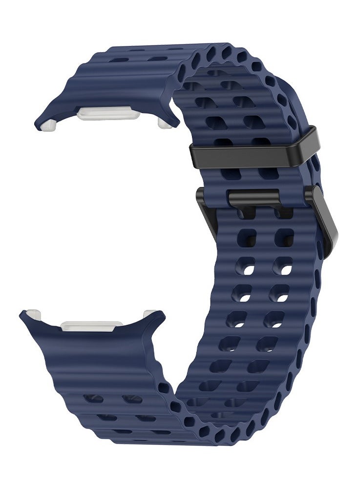 Youque - Silicone Sport Strap Bands for Samsung Galaxy Watch 7 Ultra Band 47mm, Breathable Soft Silicone Waterproof Watch Strap - Image 1