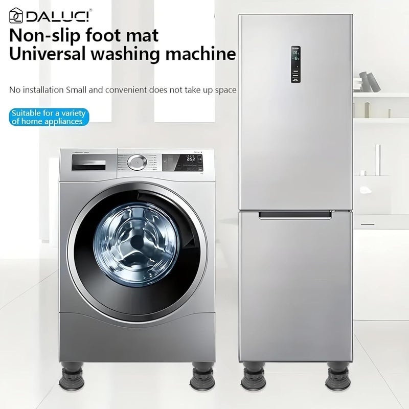 DALUCI Anti Vibration Pads for Washing Machine & Appliances – Heavy Duty Rubber Feet with Suction, Noise Reduction, Shock Absorber Base – Set of 4 Adjustable Pads for Washer, Dryer, Refrigerator - Image 5