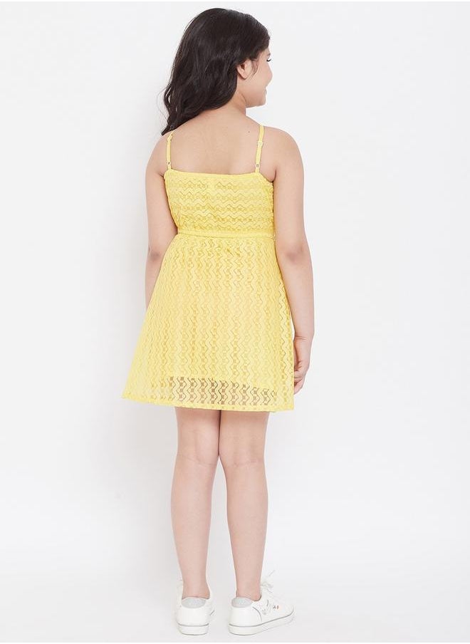 Stylo Bug - Halter Neck Lace Detail Mini Dress by Styli - Image 1