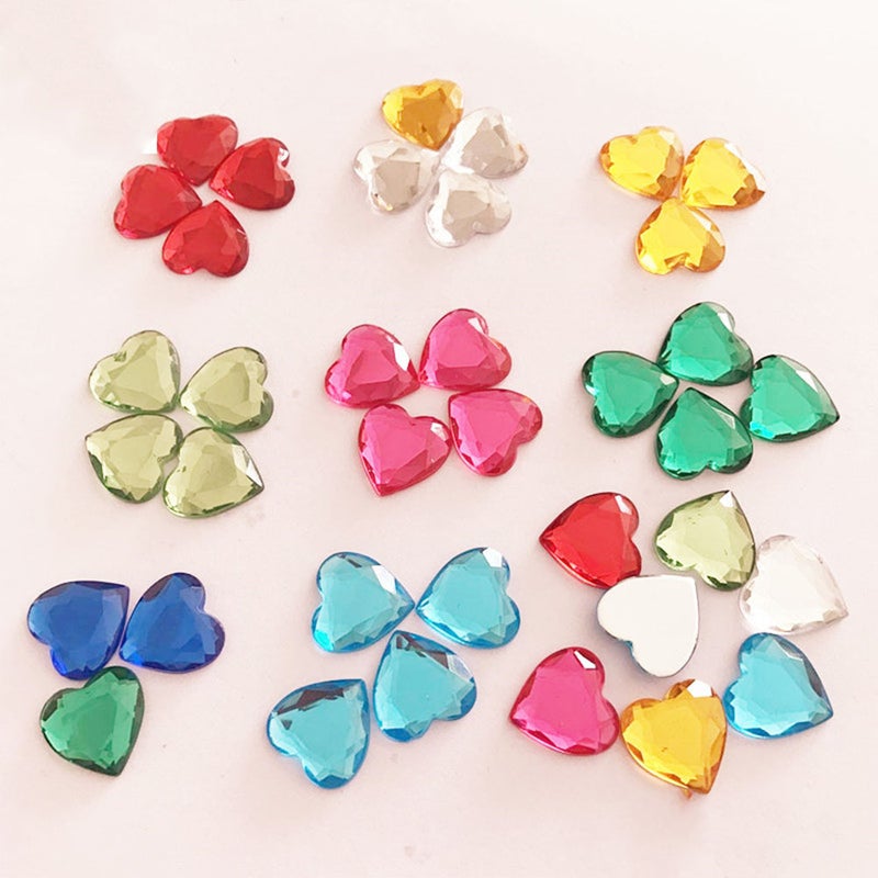 300pcs 10mm Flatback Gems Rhinestone Embellishments Ornament Accessories for Jewelry DIY Crafts (Black) - Image 2