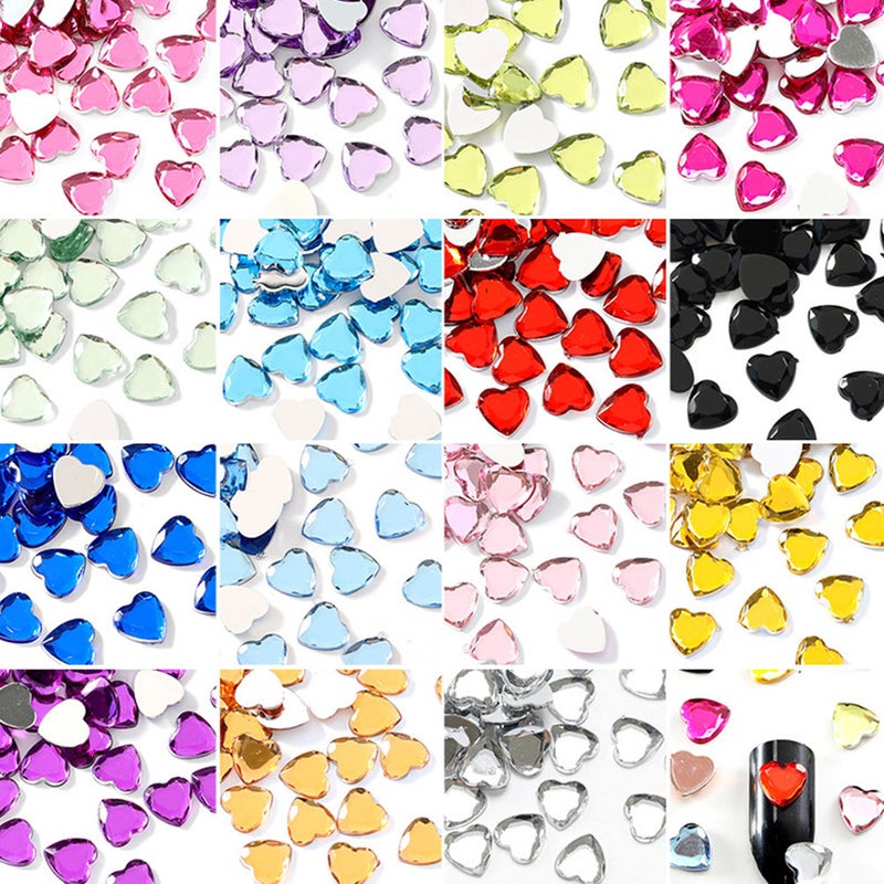 300pcs 10mm Flatback Gems Rhinestone Embellishments Ornament Accessories for Jewelry DIY Crafts (Black) - Image 4
