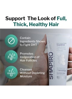 Shapiro MD Hair Growth Experts Shapiro MD Hair Growth Experts Hair Loss Shampoo | DHT Fighting Vegan Formula for Thinning Hair Developed by Dermatologists | Experience Healthier, Fuller and Thicker Looking Hair | 1 Month Supply  - Image 5