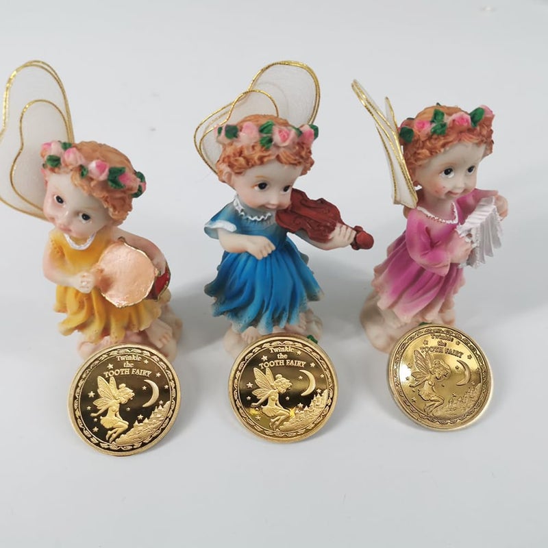 PAMBO Tooth Fairy Coins for Lost Tooth Kids with Gold-Plated,1.7Inch, Set of 6 - Image 2