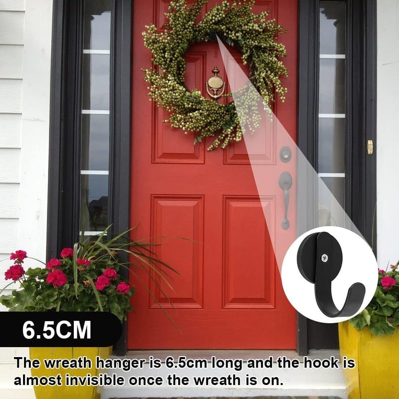 Linwnil 2 Pack Magnetic Wreath Hanger Wreath Holder Wreath Hanger Hook for Metal Front Door for Christmas Decorations - Image 5