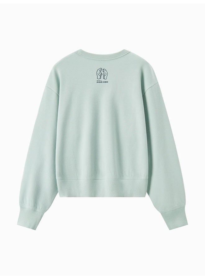 SEMIR Women's Sweatshirt With Front And Back Prints - Image 2