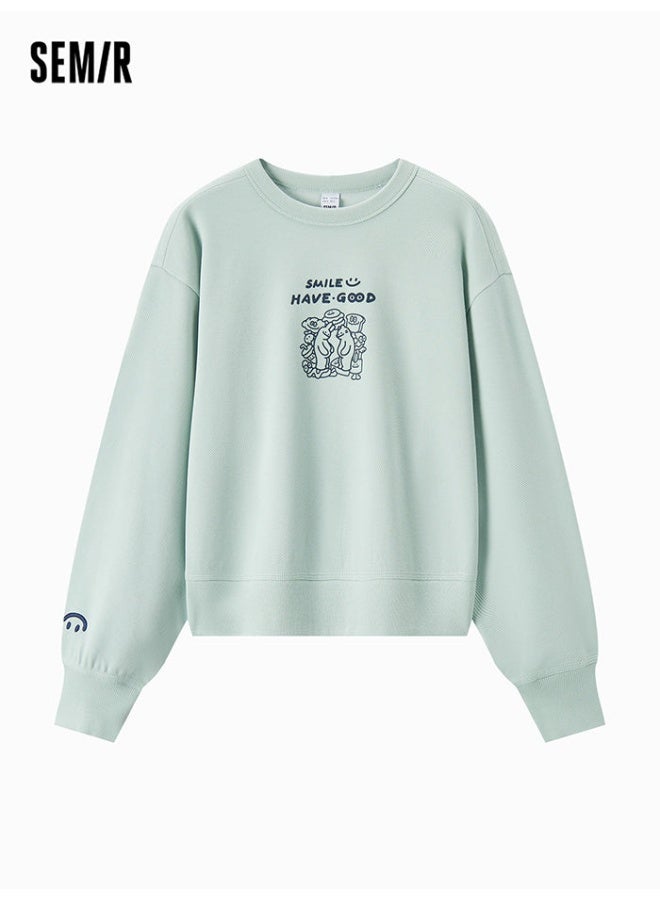 SEMIR Women's Sweatshirt With Front And Back Prints - Image 1