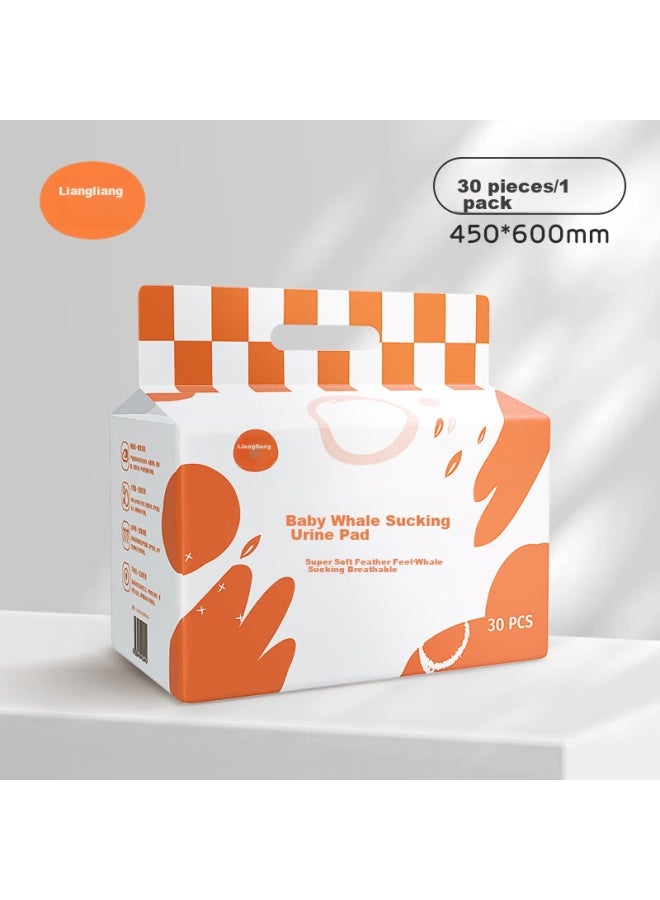 Liangliang Disposable Urine Pads, Mattress Pads, Baby Care Pads, Waterproof Diaper Pads, 450*600mm, 30 Pieces/pack - Image 1