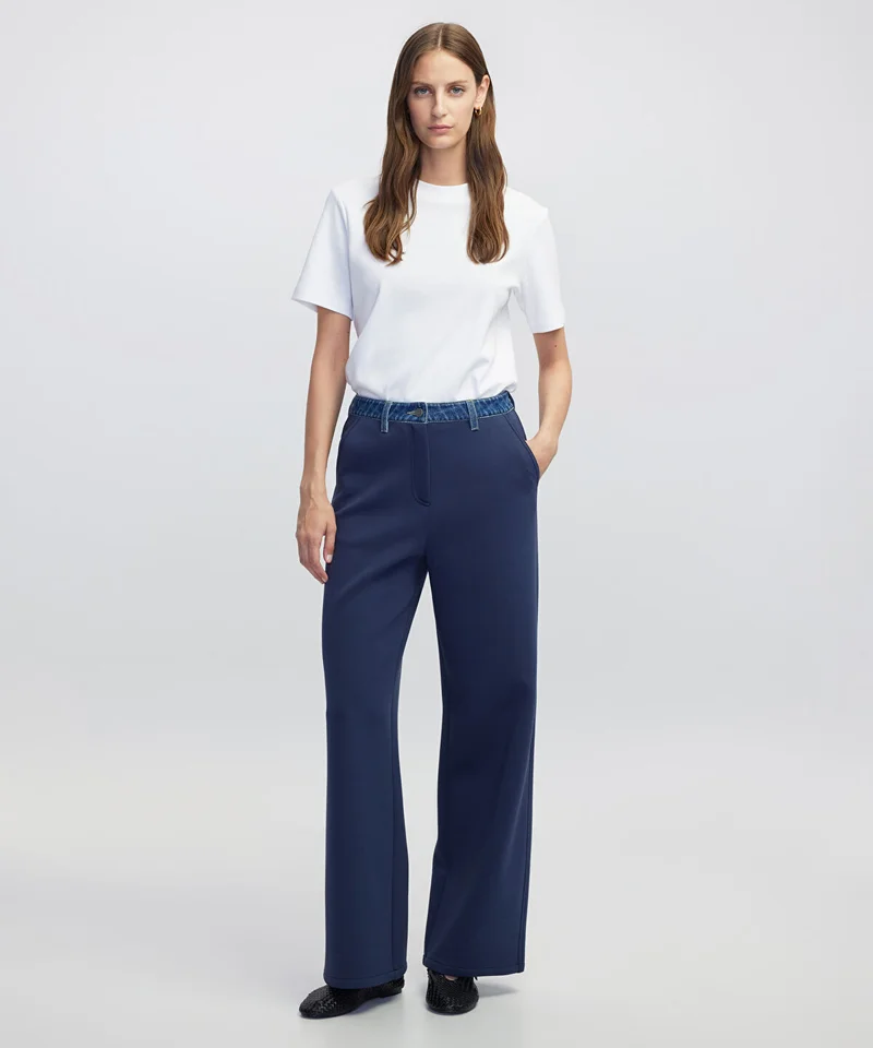 Ipekyol Denim-Trimmed Trousers