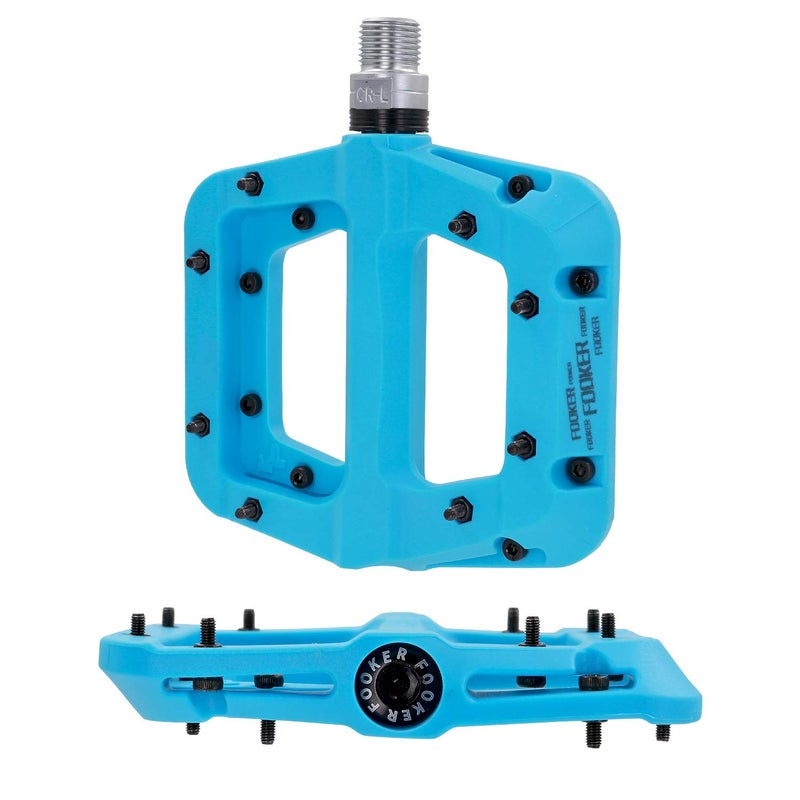 FOOKER MTB Pedals Mountain Bike Pedals 3 Bearing Non-Slip Lightweight Nylon Fiber Bicycle Platform Pedals for BMX MTB 9/16" - Image 4