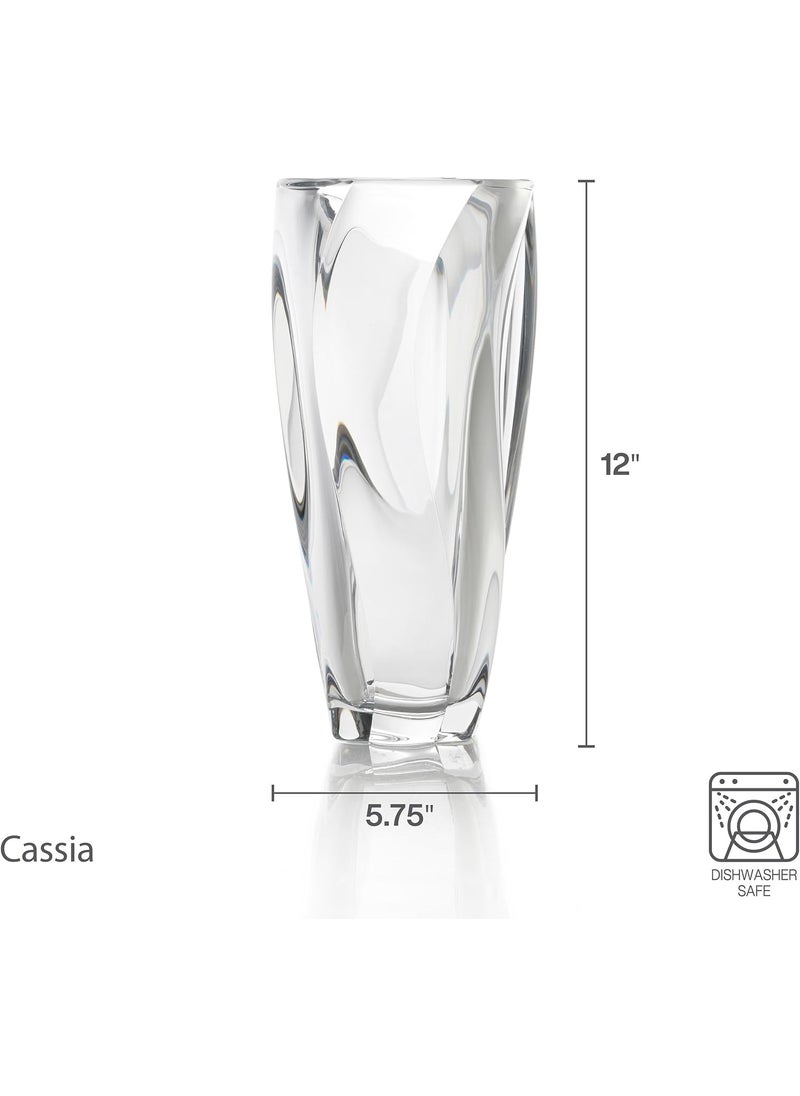 Mikasa Mikasa Cassia Crystal Glass Vase 12 Inch  - Image 2