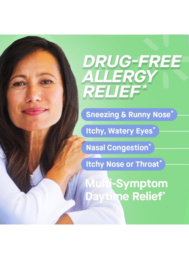 Genexa Allergy Care - 60 Tablets - Multi-Symptom Allergy Remedy - Certified Vegan, Organic, Gluten Free & Non-GMO - Homeopathic Remedies  - Image 3