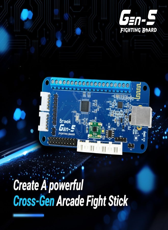 Brook Gaming GEN 5 Fighting Board - Multi-Platform Support for PS5, PS4, NS & PC - Ultra-Fast Input for Competitive Play - Image 2