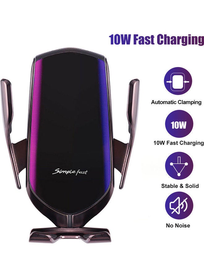 NIBEMINENT Car Charger Intelligent Auto-Sensing Clamping Fast Charging 360 Degree Rotation Black  - Image 1