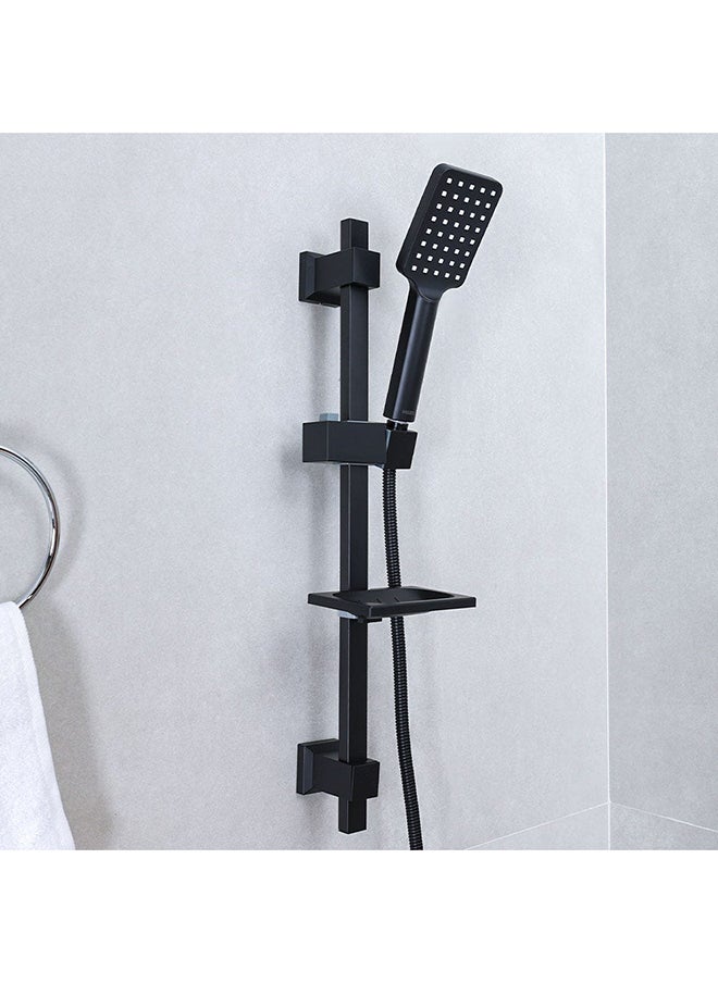 milano Power Collection Basin Bath Shattaf Angle Valve And Kit With Matted Color Brass Bathroom complete Set Single Handle Mixer Angle Valve Shattaf Black  - Image 3