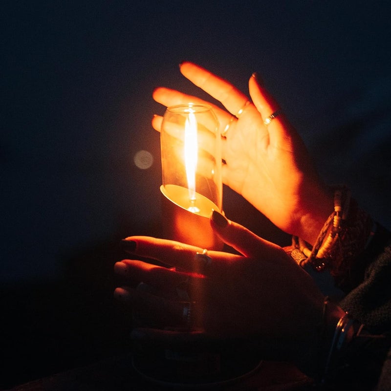 Fire-Maple Orange Camping Lantern Glass, Steel & Aluminum | Propane or Isobutane Fuel Canister Beautiful Lights | NO Mantles Needed | Propane Lanterns for Camping, Emergency Essential - Image 4