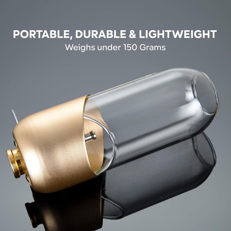 Fire-Maple Orange Camping Lantern Glass, Steel & Aluminum | Propane or Isobutane Fuel Canister Beautiful Lights | NO Mantles Needed | Propane Lanterns for Camping, Emergency Essential - Image 3