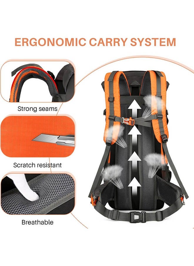 Ominii - 65L Hiking Waterproof Outdoor Sport Travel Daypack for Men Women Camping Trekking Touring - Image 1