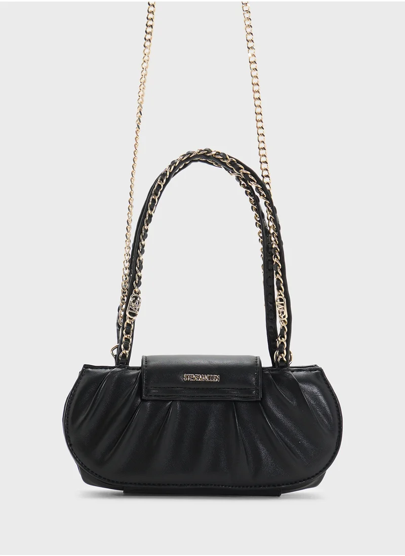 STEVE MADDEN Bchainss Flap Over Satchel Bag