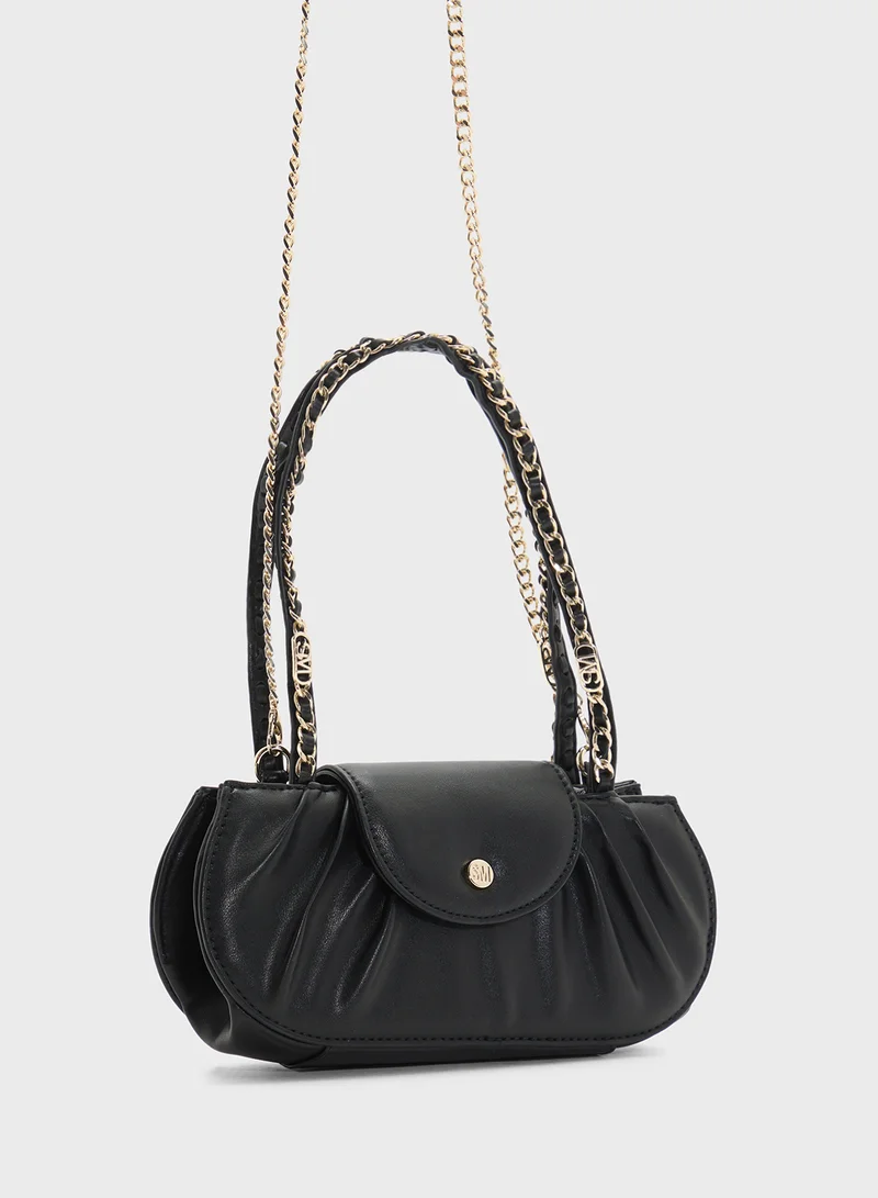 STEVE MADDEN Bchainss Flap Over Satchel Bag