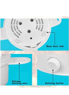 Generic Electric Hot Pot Cooker Foldable Stainless Steel Electric Hot Pot Cooker 220V Level 2 Firepower Power Outage Protection 1.2L Multifunction Portable Pot for for Home Dormitory Office Travel  - Image 5