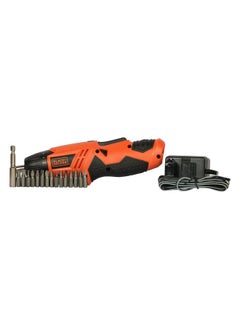 BLACK+DECKER BLACK+DECKER KC4815 4.8V 200 RPM Cordless Screwdriver Set Ni-Cd (Nickel-Cadmium) with LED Worklight, 15-pieces Screw Bits Set & Adjustable Torque for Home & DIY Use, 1 Year Warranty, ORANGE & BLACK  - Image 5