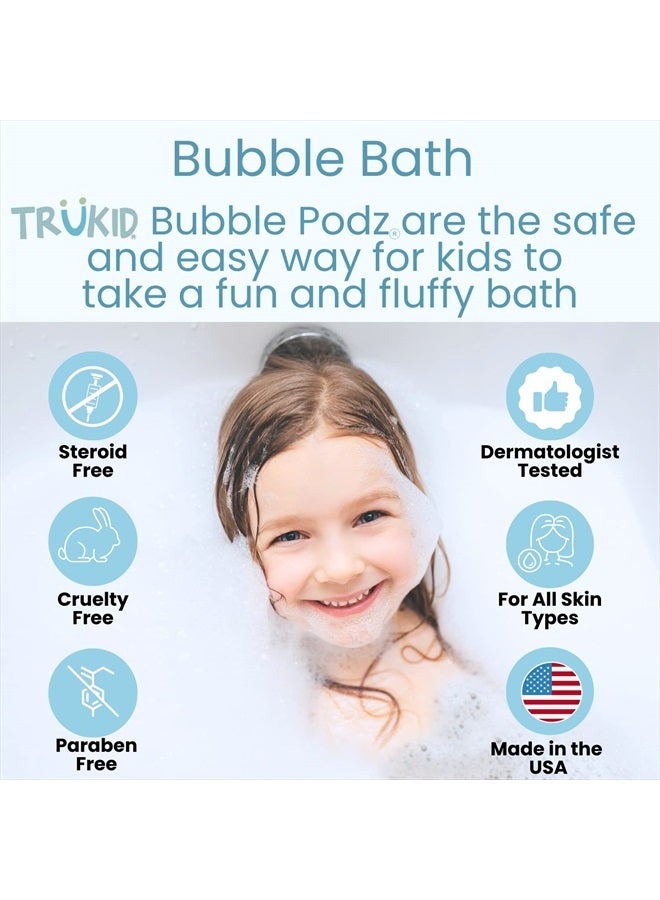 TruKid Bubble Podz Bubble Bath for Baby & Kids, Gentle Refreshing Bath Bomb for Sensitive Skin, pH Balance 7 for Eye Sensitivity, Natural Moisturizers and Ingredients, Yumberry (24 Podz) - Image 2