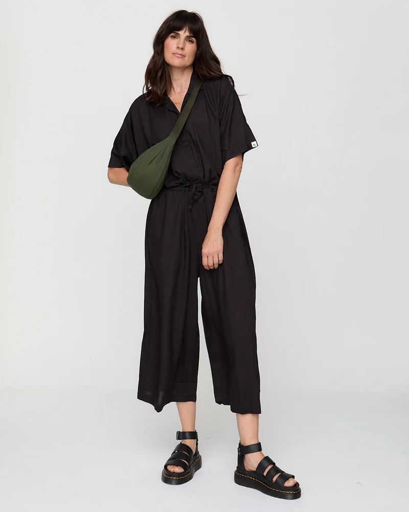 ترتلدوف لندن Iris Black Crop Jumpsuit