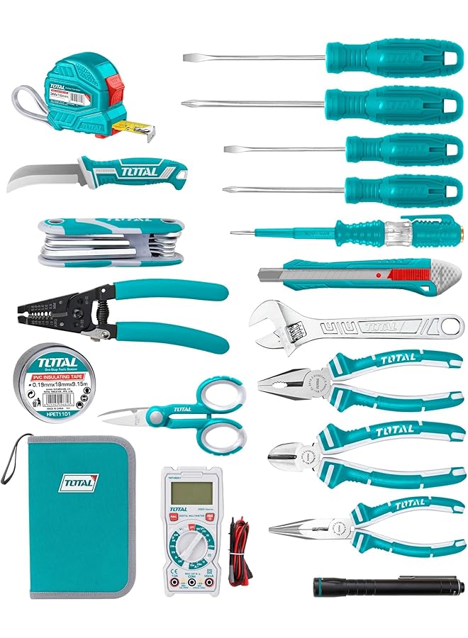 توتال مجموعة أدوات كهربائية Tkets0261، 26 قطعة - Image 1