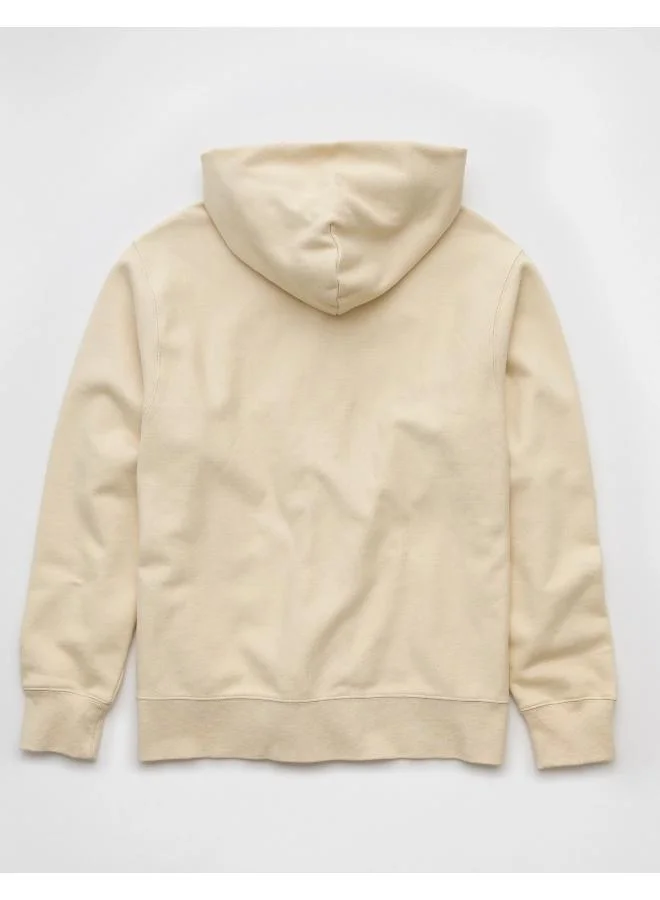 American Eagle AE Heavyweight Fleece Button-Up Hoodie