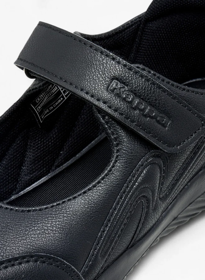 Kappa Girls' Panelled Mary Jane School Shoes with Hook and Loop Closure