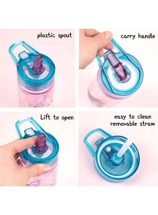 Fringoo Plastic Bottle w/ Straw- Frozen - Image 2