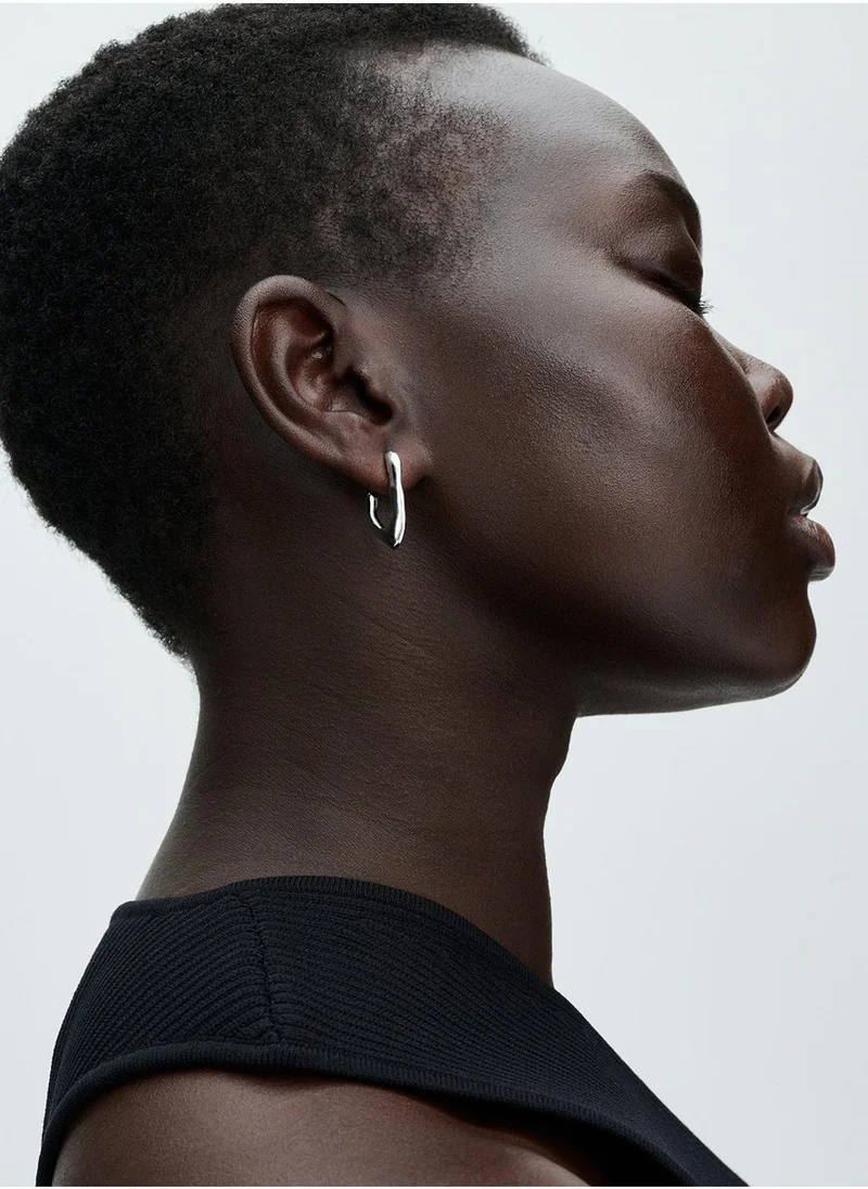 باندورا أقراط فضة استرليني دائرية