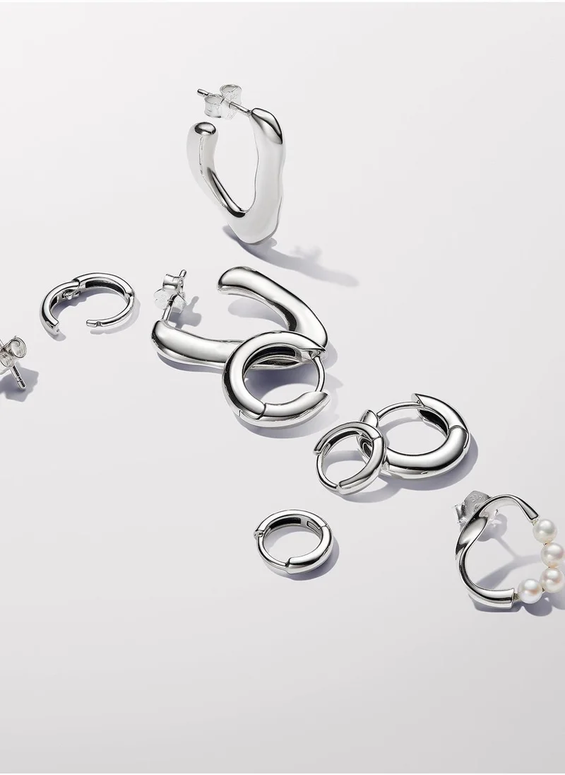 PANDORA  Sterling Silver Hoop Earrings for Women | Best Price UAE