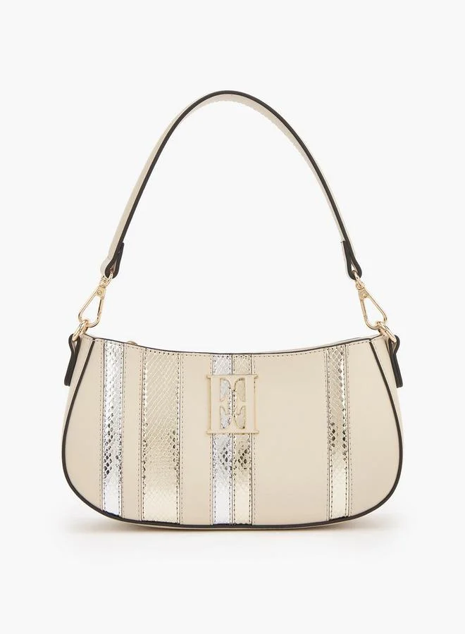 ELLE Animal Print Shoulder Bag with Detachable Chain Strap