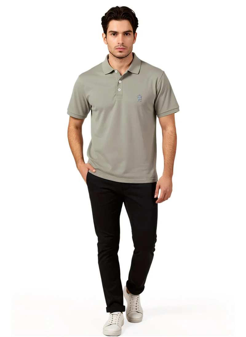 فرنش كونكشن Short Sleeve Cotton Polo T-Shirt