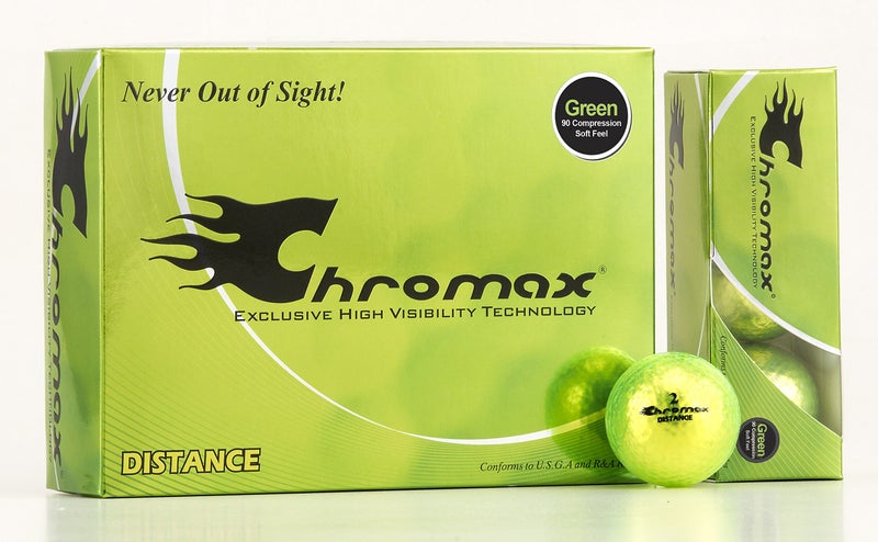 Chromax High Visibility Distance Golf Balls 6-Pack - Green - Image 4