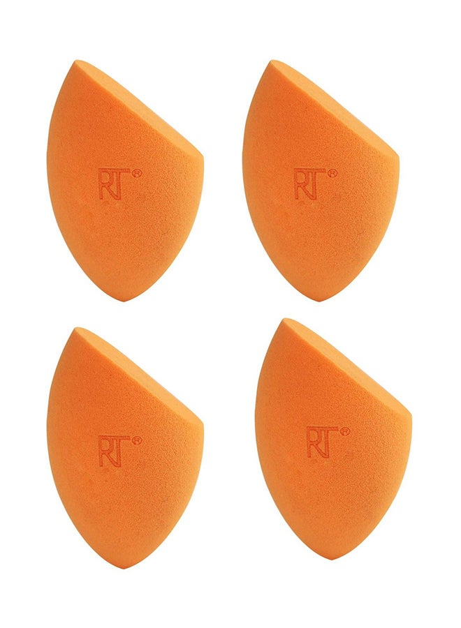 REAL TECHNIQUES 4-Piece Face Makeup Sponge Set Yellow - Image 1