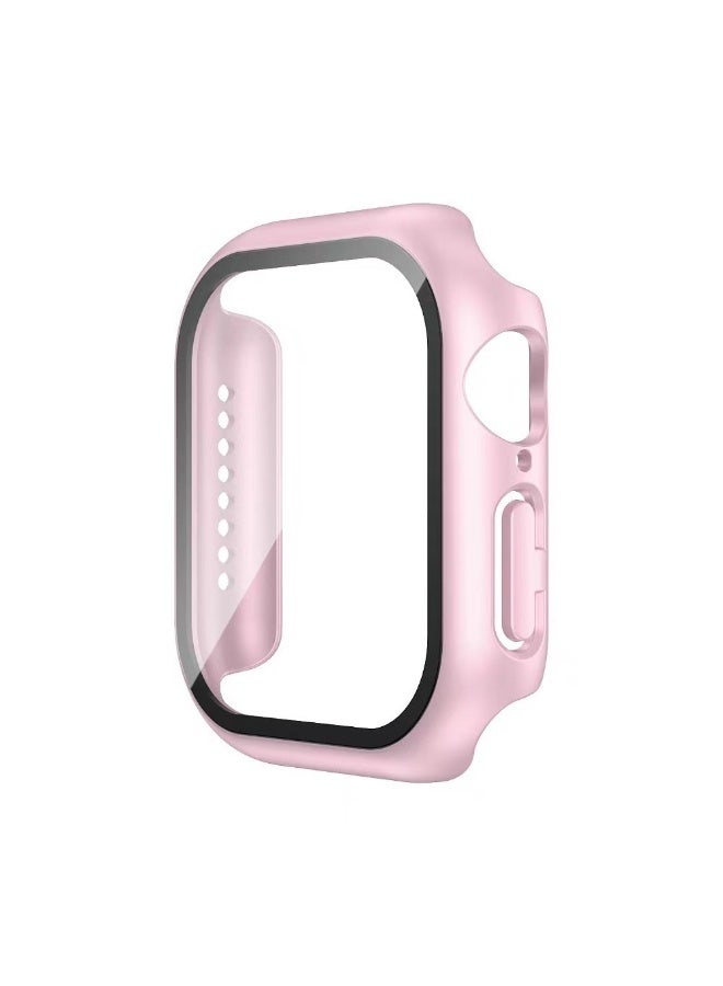 حالة واقية متوافقة مع Apple Watch SE 3/SE 2/SE 44mm مع غشاء حماية شاشة مقاوم للخدش لسلسلة iWatch 6/5/4 44mm مع حماية كاملة من PC الصلب وغطاء شاشة عالي الدقة حساس للمس - Image 1