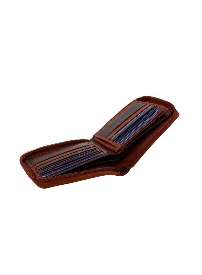 LAVERI LEATHER Full Zip leather men's Wallet - Image 3