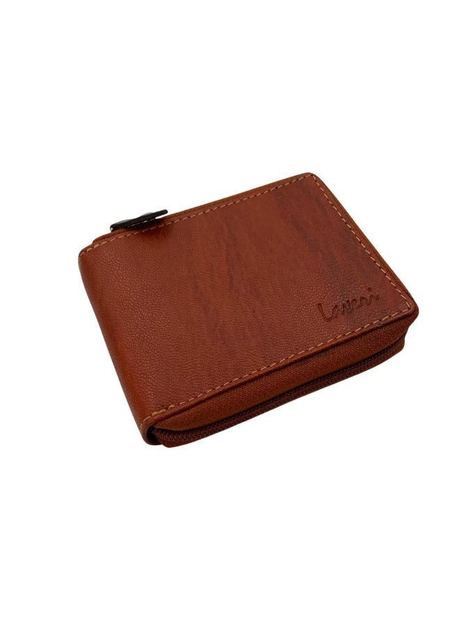 LAVERI LEATHER Full Zip leather men's Wallet - Image 4
