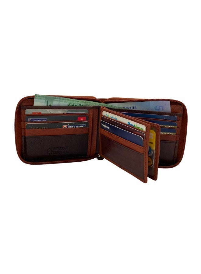 LAVERI LEATHER Full Zip leather men's Wallet - Image 5
