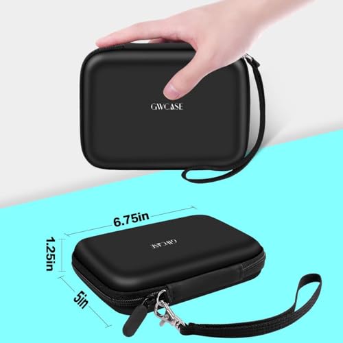 GWCASE Case Compatible with Samsung T7/ for T7 Touch Portable SSD - 1TB, 2TB, 500GB USB 3.2 External Solid State Drive. Carrying Travel Box for 2 Pack Samsung SSD and Cables (Box Only) - Black - Image 5