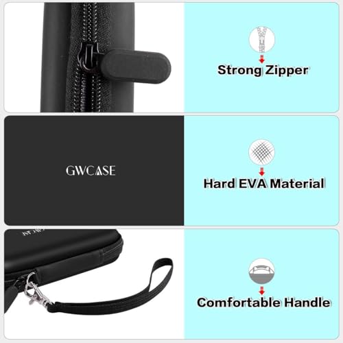 GWCASE Case Compatible with Samsung T7/ for T7 Touch Portable SSD - 1TB, 2TB, 500GB USB 3.2 External Solid State Drive. Carrying Travel Box for 2 Pack Samsung SSD and Cables (Box Only) - Black - Image 3