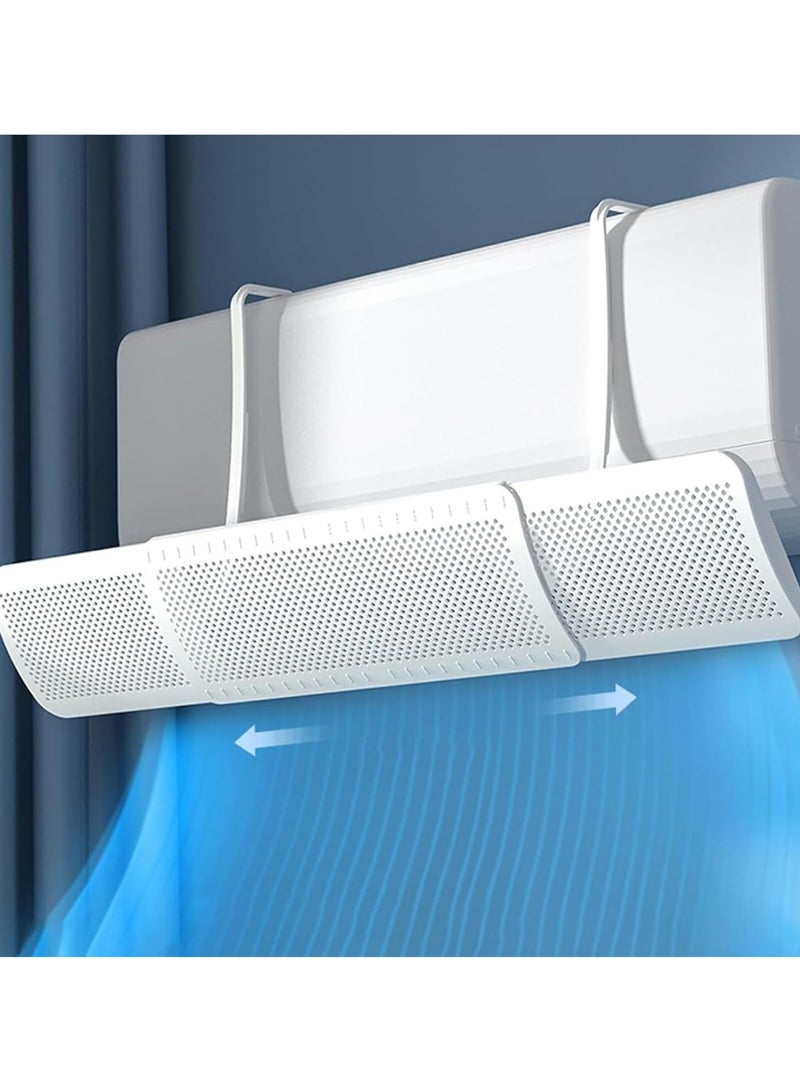 فايلكس موزع هواء مكيف سبليت تركيب سهل: تجميع بسيط وخالٍ من المتاعب دون الحاجة إلى أدوات. يأتي عاكس الهواء الخاص بنا مزوداً بحامل تعليق لمكيفات الهواء لتركيب سريع وسهل التعليق، مما يتيح لك تحسين تهوية مكيف الهواء بسهولة. - Image 1