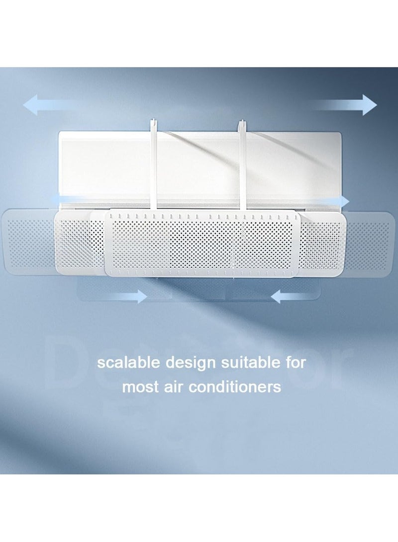 فايلكس موزع هواء مكيف سبليت تركيب سهل: تجميع بسيط وخالٍ من المتاعب دون الحاجة إلى أدوات. يأتي عاكس الهواء الخاص بنا مزوداً بحامل تعليق لمكيفات الهواء لتركيب سريع وسهل التعليق، مما يتيح لك تحسين تهوية مكيف الهواء بسهولة. - Image 4