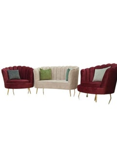 4 Seater Sofa Set With Pillow Red/Beige 160x80x80 - pzsku/ZABB8A5F1F62D322B9917Z/45/_/1677520330/adefa728-52d4-4f18-a36e-3f87635aa367