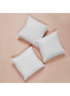 Wakefit Wakefit Cushion | 3 Month Warranty | Sofa Cushion, Cushion for Sofa, Cushion 16 inch x 16 inch, Cushions, Cushions for Bed, Hollow Fiber Cushion Set of 3 (Colour - White)  - Image 2