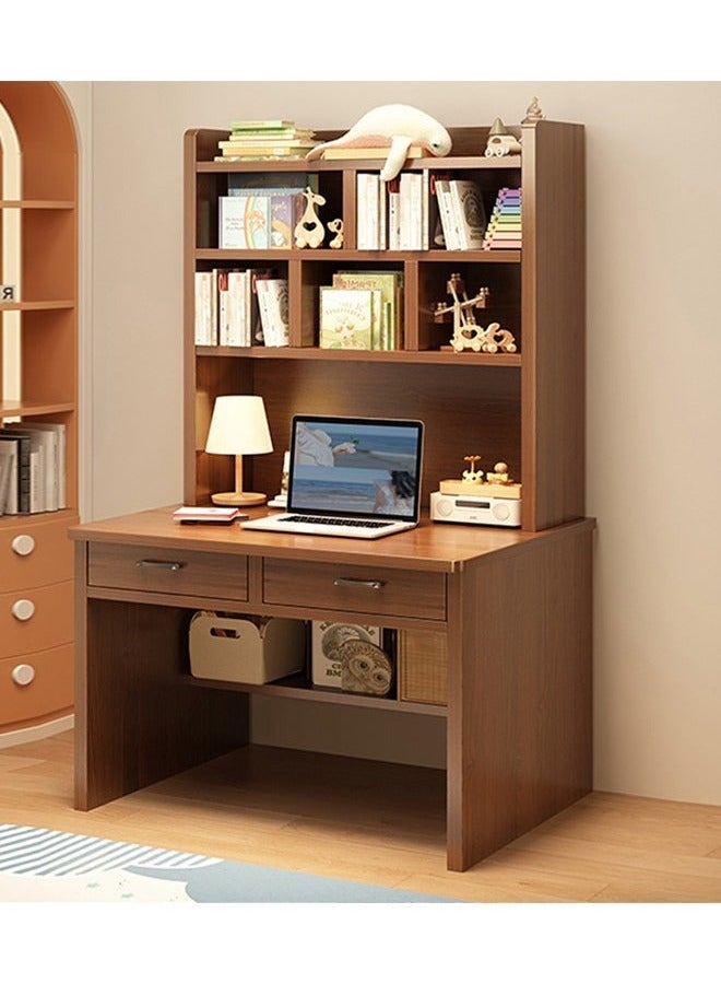 إن كي أكس طاولة كمبيوتر حديثة متعددة الوظائف ومحطة عمل للكتابة والمكتب المنزلي مع أرفف تخزين 70 سم - Image 1