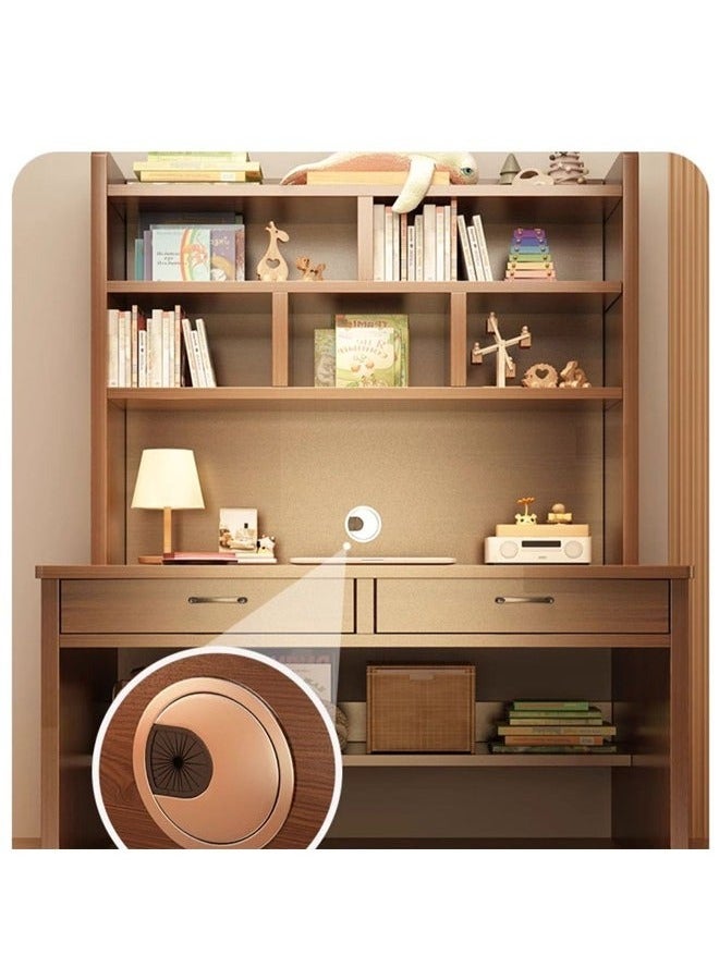 إن كي أكس طاولة كمبيوتر حديثة متعددة الوظائف ومحطة عمل للكتابة والمكتب المنزلي مع أرفف تخزين 70 سم - Image 4