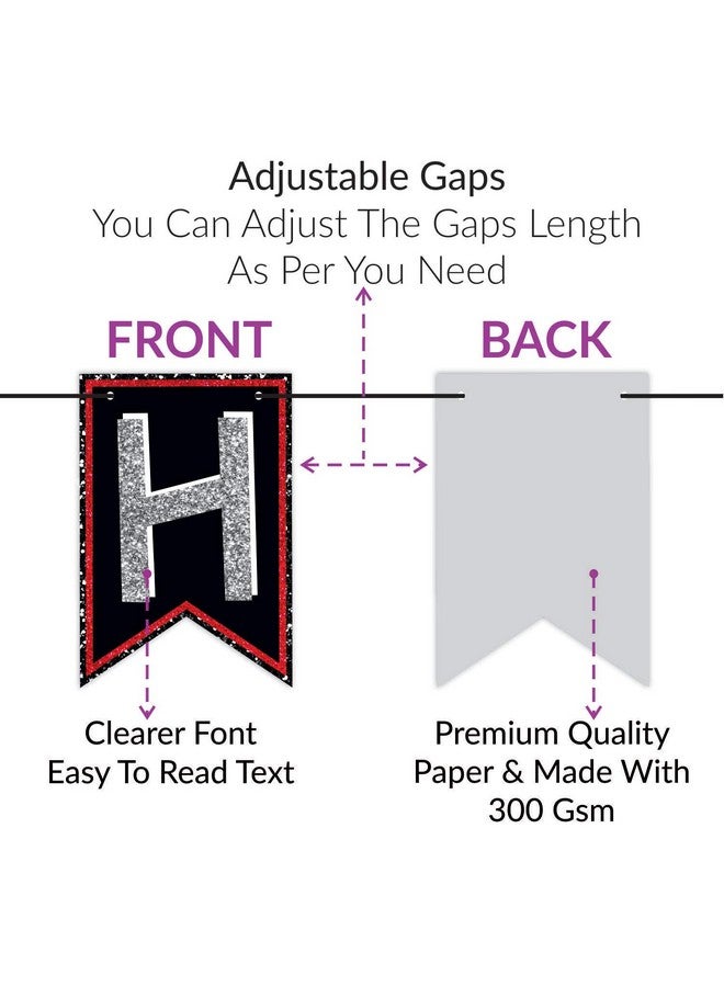 ووبوكس لافتة ووب بوكس للاحتفال بالذكرى السنوية العشرين، باللونين الأحمر اللامع والأسود، زينة لحفلات الذكرى السنوية - Image 2